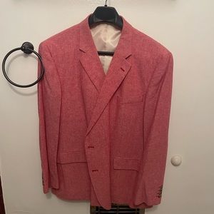 Mens Red Suit Jacket
